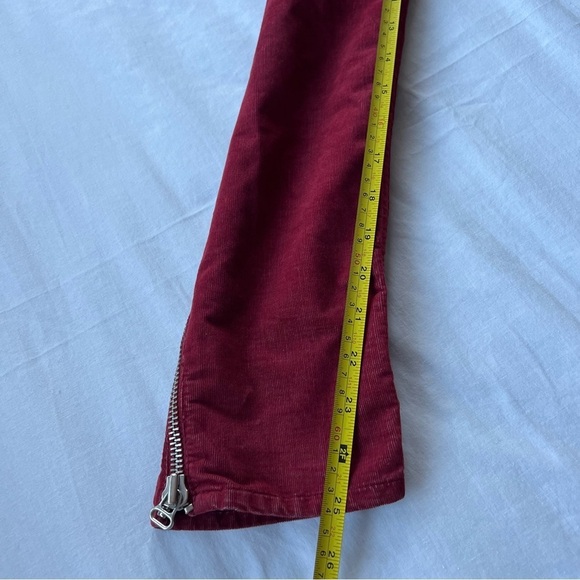 Isabel Marant Etoile Ivo Skinny Zipper Cords Corduroy Pants 9917 - Picture 10 of 11